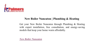 New Boiler Nuneaton | Plumbing & Heating