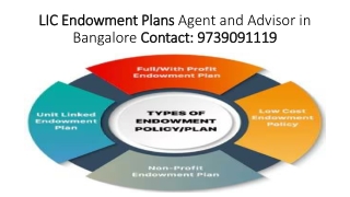 LIC Endowment Insurance Plans | Advisor-Agent Bangalore
