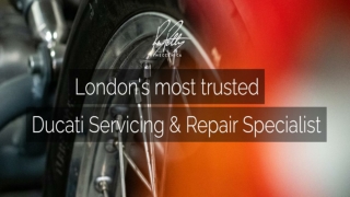 London’s premier Ducati specialist - Ray Petty Meccanica