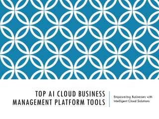 Top AI Cloud Business Management Platform Tools