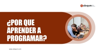 ¿Por quE aprender a programar?