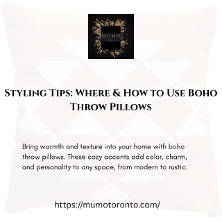 Styling Tips: Where & How to Use Boho Throw Pillows