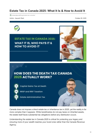 Estate Tax in Canada 2025_ What It Is & How to Avoid It