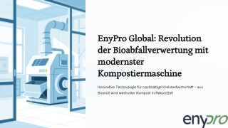 Bioabfallverwertung Maschine für nachhaltige Betriebe