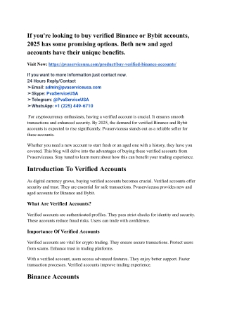 Buy Verified Binance Account - 100% Best KYC Verified