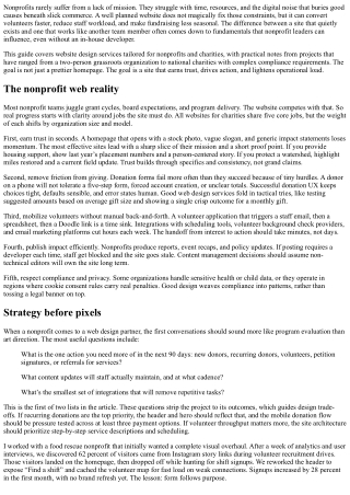 Website Design Services for Nonprofits and Charities