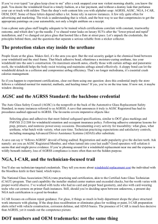 Auto Glass Shop Near Me: What Certifications Really Mean