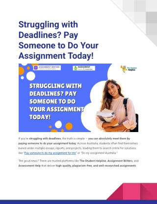 Struggling with Deadlines_ Pay Someone to Do Your Assignment Today!