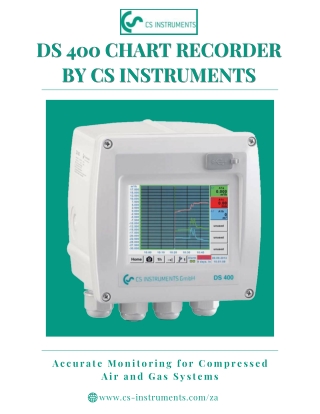 DS 400 Chart Recorder by CS Instruments