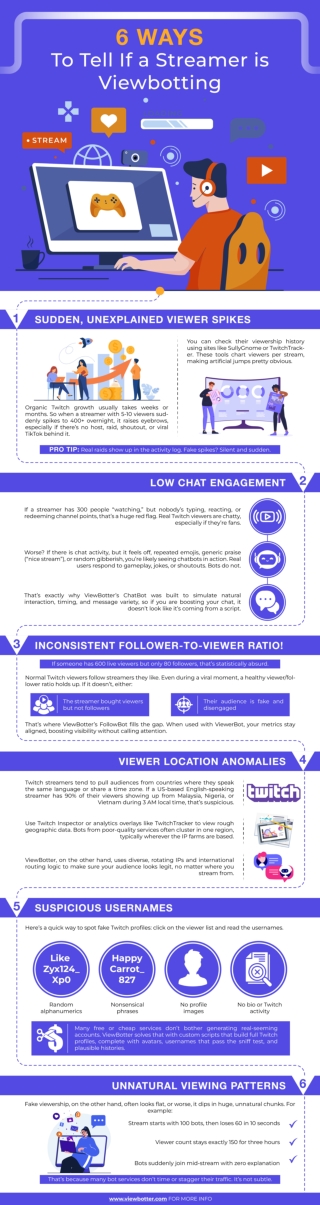 6 Ways to Tell if Streamer is ViewBotting