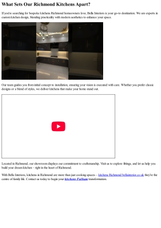 Luxury Kitchens Richmond – Designed to Impress