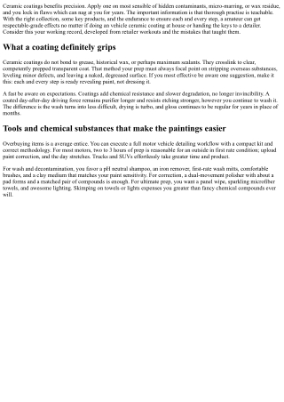 Beginner’s Checklist for Car Detailing Before Ceramic Coatings