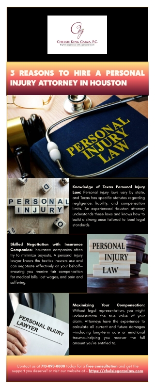 3 Reasons to Hire a Personal Injury Attorney in Houston