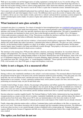 The Science Behind Laminated Auto Glass and Why It Matters