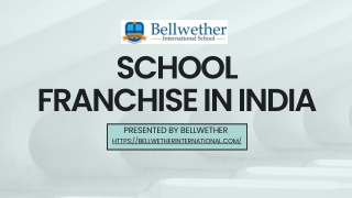 K-12 School Franchise in India | Bellwether CBSE Franchise