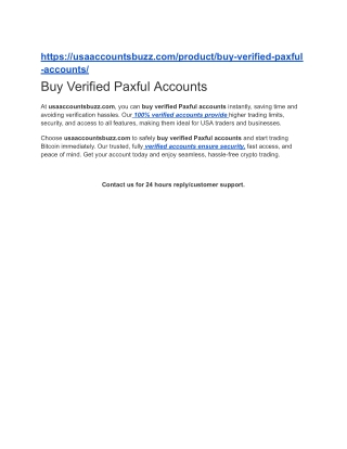 Buy Verified Paxful Accounts