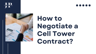 How to Negotiate a Cell Tower Contract?