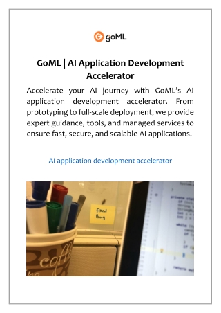 GoML | AI Application Development Accelerator