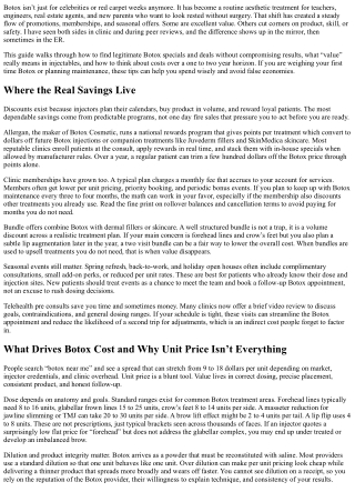 Botox Specials and Deals: Smart Ways to Save on Injectables