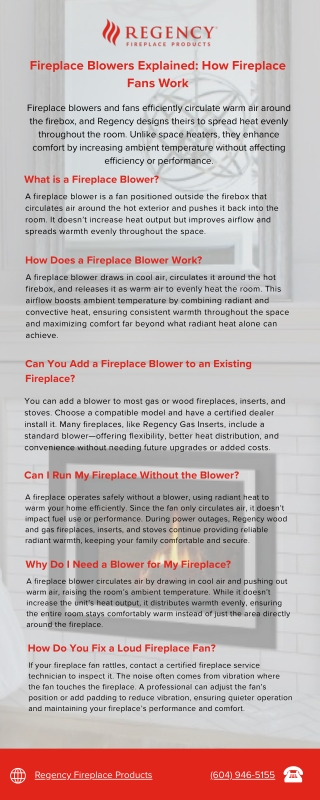 Fireplace Blowers Explained How Fireplace Fans Work