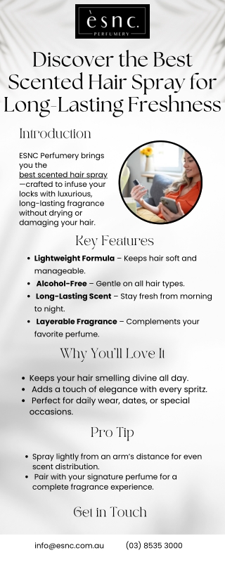 Your Hair’s New Best Friend: The Best Scented Hair Spray