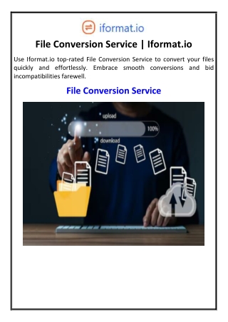 File Conversion Service  Iformat.io