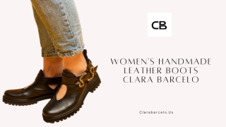 Women's Handmade Leather Boots | Clara Barcelo