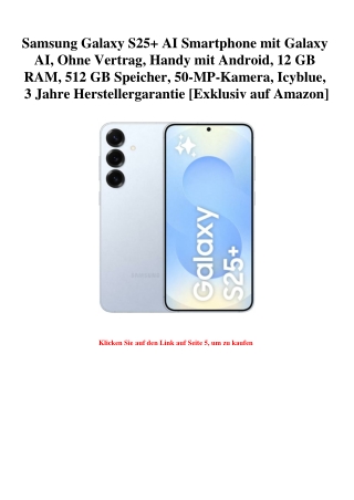 8042 Samsung Galaxy S25  AI Smartphone mit Galaxy AI  Ohne Vertrag  Handy mit Android  12 GB RAM  512 GB