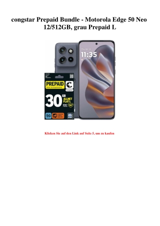 0391 congstar Prepaid Bundle - Motorola Edge 50 Neo 12 512GB  grau Prepaid L