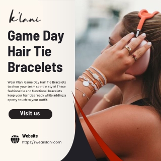Wear Klani Game Day Hair Tie Bracelets – Team Spirit Meets Everyday Chic