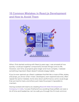 10 Common Mistakes in React