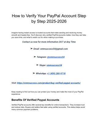 How to Verify Your PayPal Account Step by Step 2025-2026