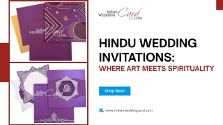 Hindu Wedding Invitations: Where Art Meets Spirituality