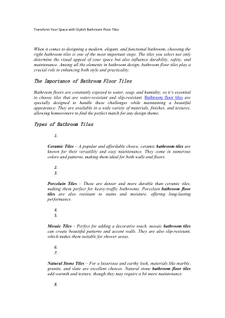 Bathroom Tile Designs | Modern & Elegant | Lavish Ceramics