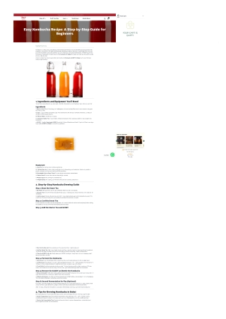 Easy Kombucha Recipe Guide for Kombucha Dubai – Home Brewing Made Simple