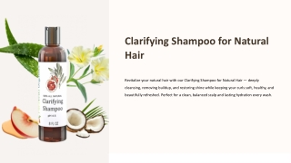 Clarifying Shampoo Natural Hair for a Fresh Start