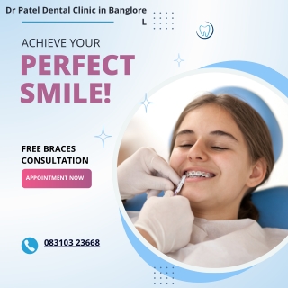 Blue White Orthodontics Braces Dental Care Instagram Post