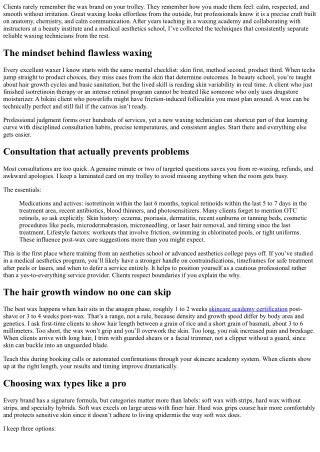 Waxing Academy Secrets: Techniques Pros Swear By