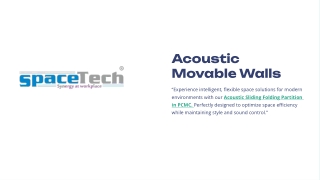 Modern Acoustic Sliding Folding Partition in PCMC | Enhance Privacy & Space