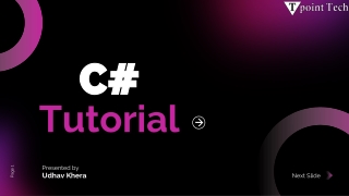 C# Tutorial