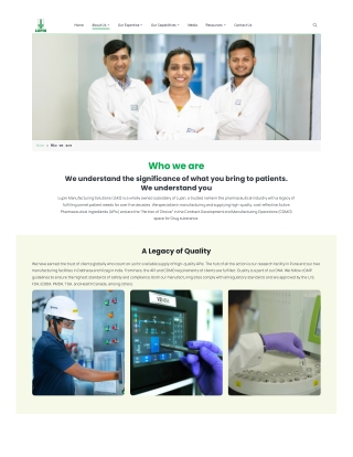 Lupin – Leading Integrated CDMO & Global Pharmaceutical Solutions Provider