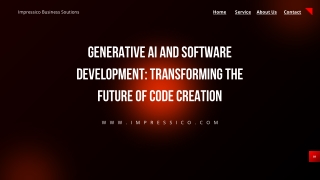 Generative AI and Software Development Services- Impressico