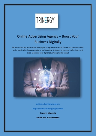 Online Advertising Agency – Boost Your Business Digitally