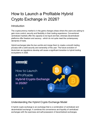 How to Launch a Profitable Hybrid Crypto Exchange in 2026_