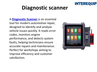Modern Auto Service Solutions – Diagnostic Scanner, Vehicle Lift & Brake Lathe