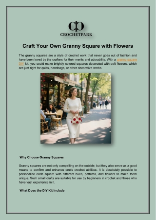 Craft Your Own Granny Square with Flowers