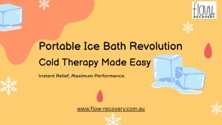 Portable Ice Bath Revolution Cold Therapy Made Easy