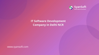 IT Software Development Company in Delhi NCR for SMEs and Large Firms
