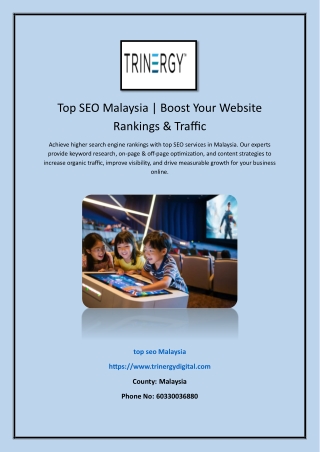 Top SEO Malaysia | Boost Your Website Rankings & Traffic
