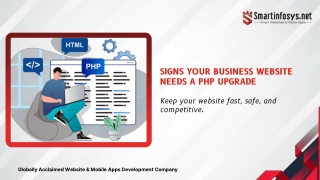 Signs Your Business Website Needs a PHP Upgrade